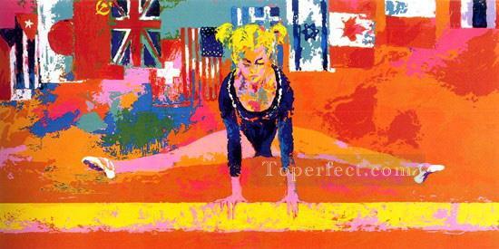 Olympic Gymnast impressionist Oil Paintings